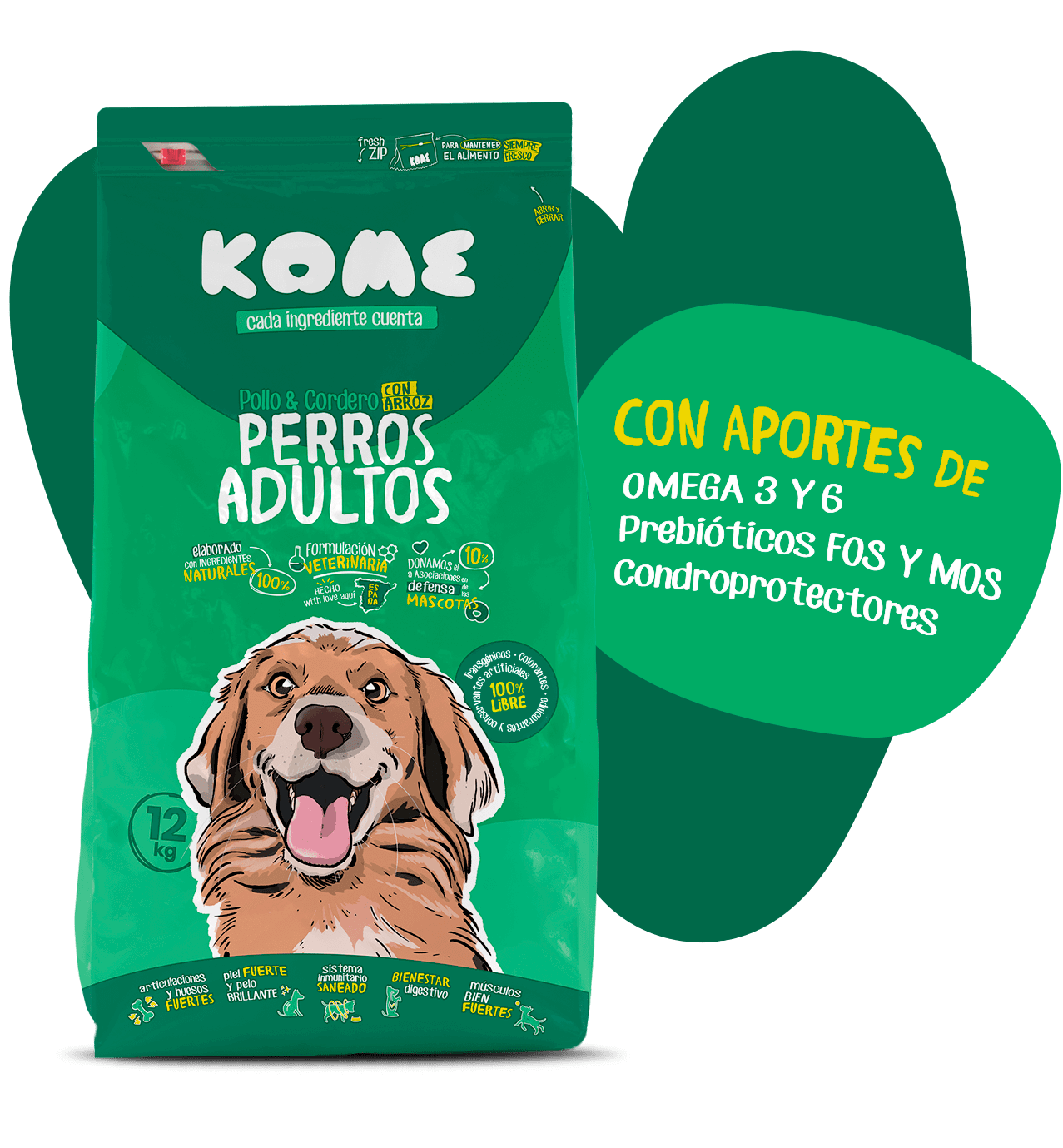 Pienso para Perros Adultos con Pollo y Cordero